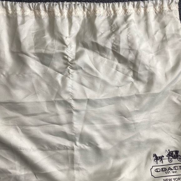 Genuine Coach Kristin Woven Leather Blue Hobo Crossbody Shoulder Bag w/Dust Bag - Picture 14 of 16